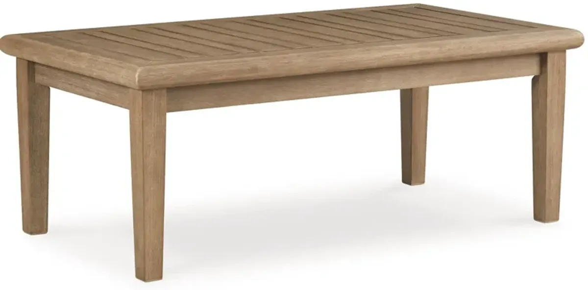 Carter Hall - Beige - Rectangular Cocktail Table