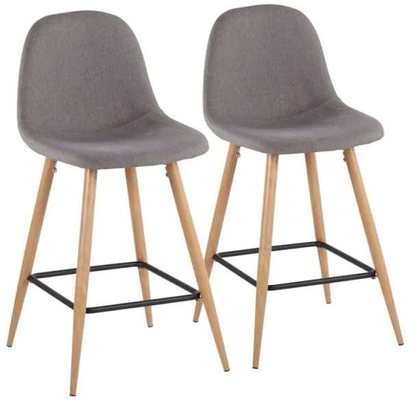 Pebble - Mid Century / Modern Counter Stool (Set of 2)