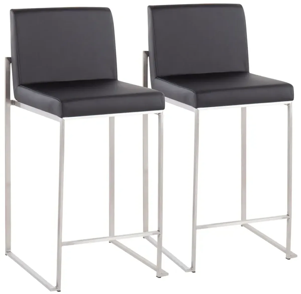 Fuji - Contemporary High Back Counter Stool, Functional Design