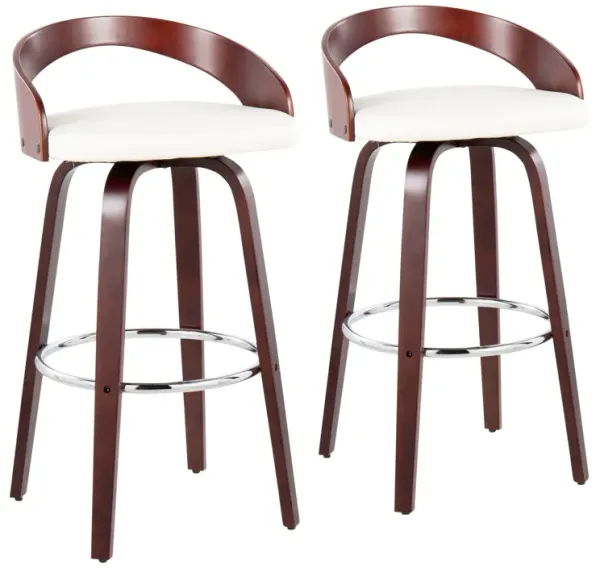 Grotto - Mid Century Elegant Design Modern Barstool With Swivel (Set of 2)
