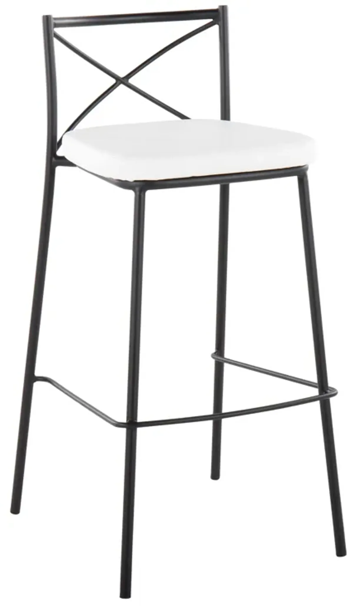 Modern Charlotte - Contemporary Fixed Height Barstool (Set of 2)