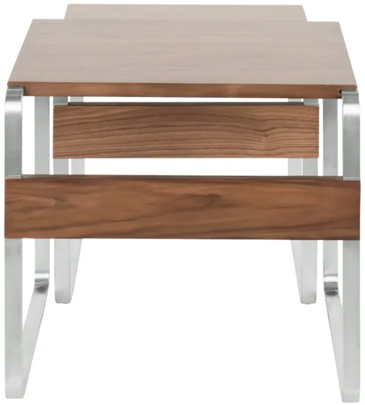 Tea Side Mid-Century Modern Nesting Tables - Walnut