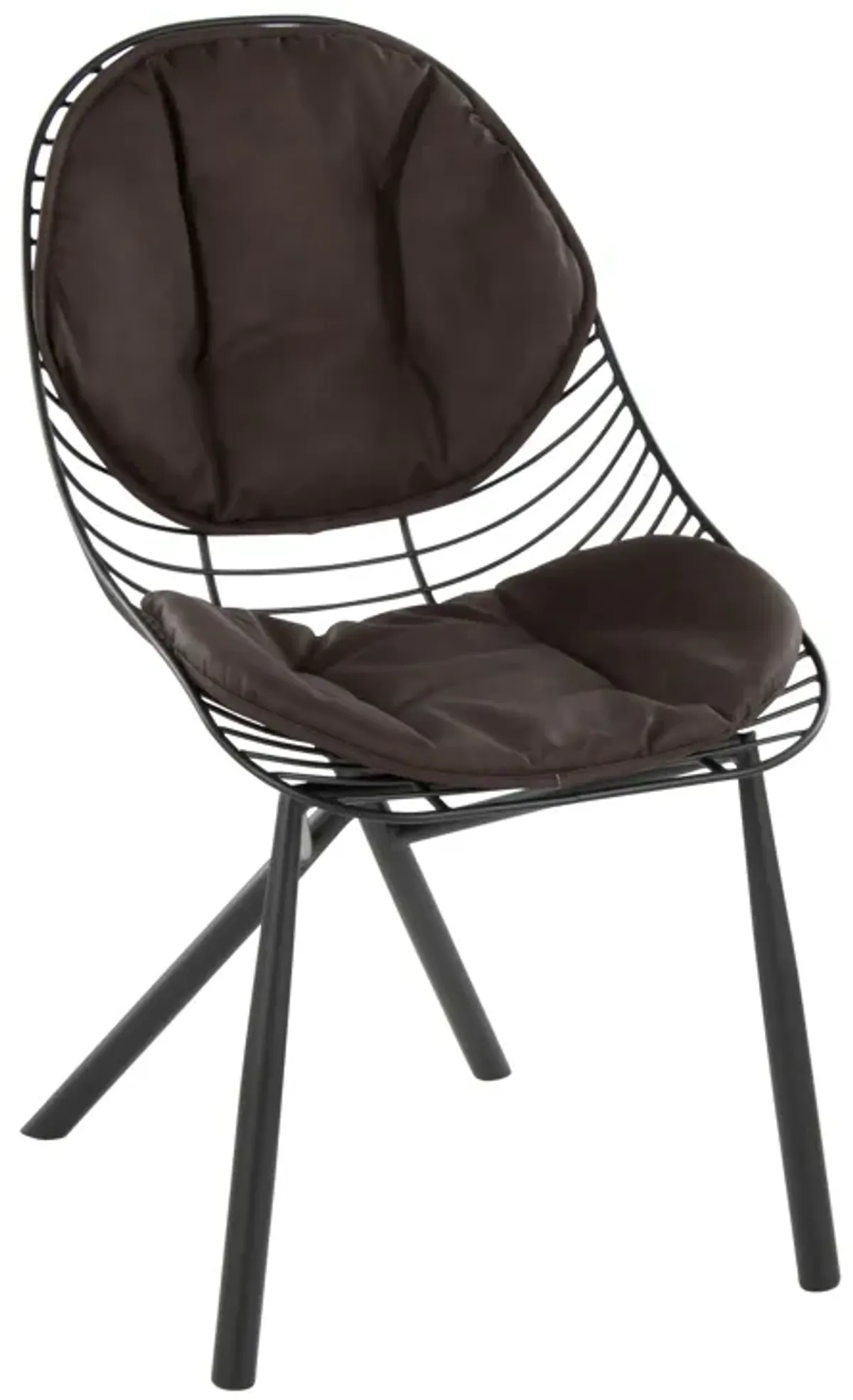 Wired - Contemporary Chair (Set of 2) - Black / Espresso