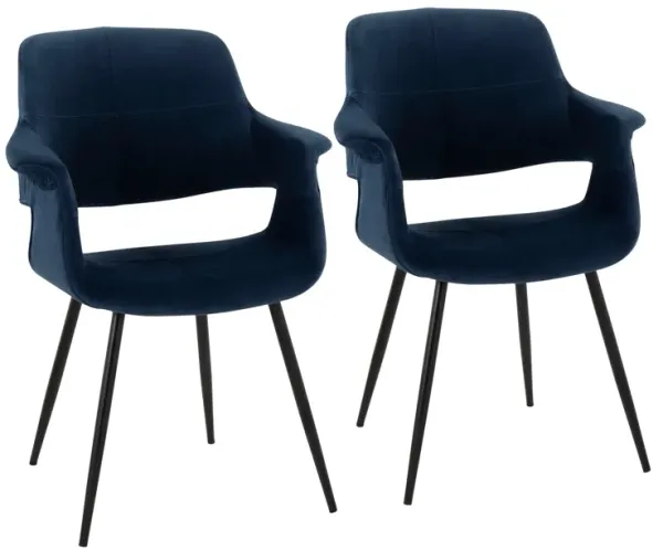 Vintage Flair - Glam, Art Deco Chair (Set of 2)