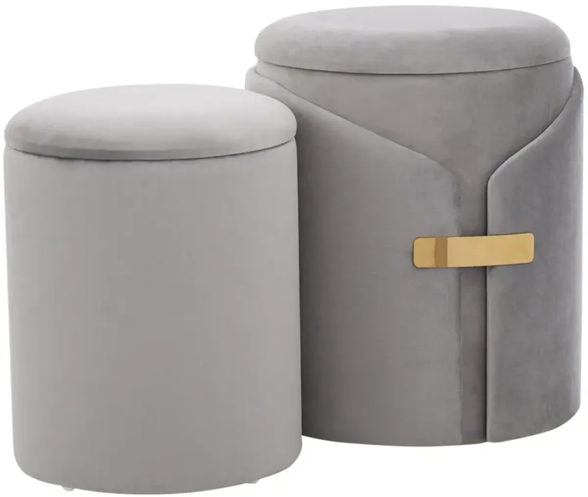 Dahlia - Contemporary / Glam Nesting Ottoman Set