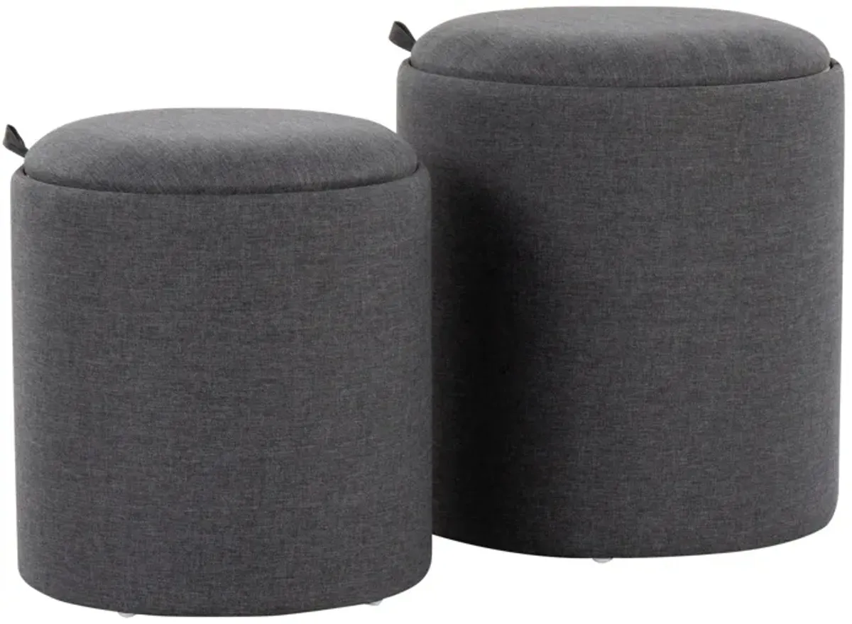 Tray - Contemporary Nesting Ottoman Set