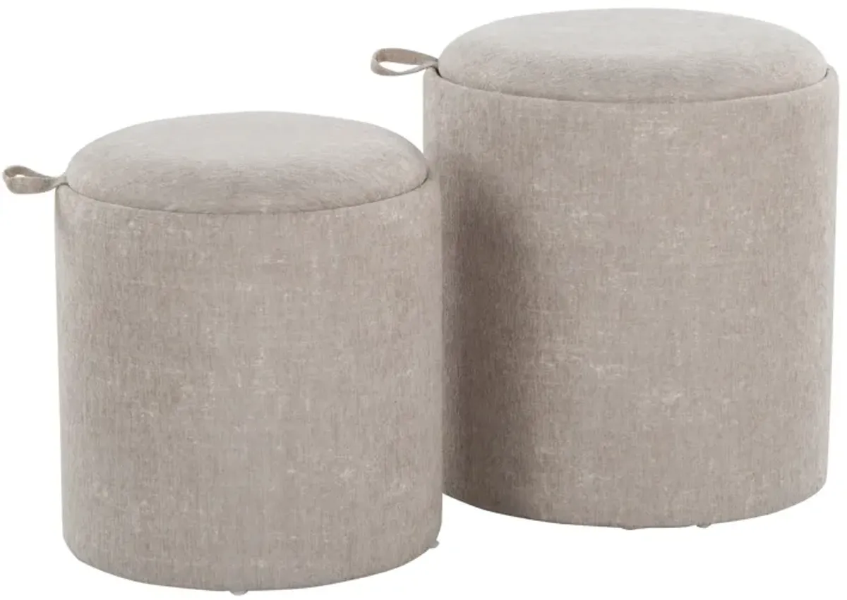 Tray - Contemporary Nesting Ottoman Set