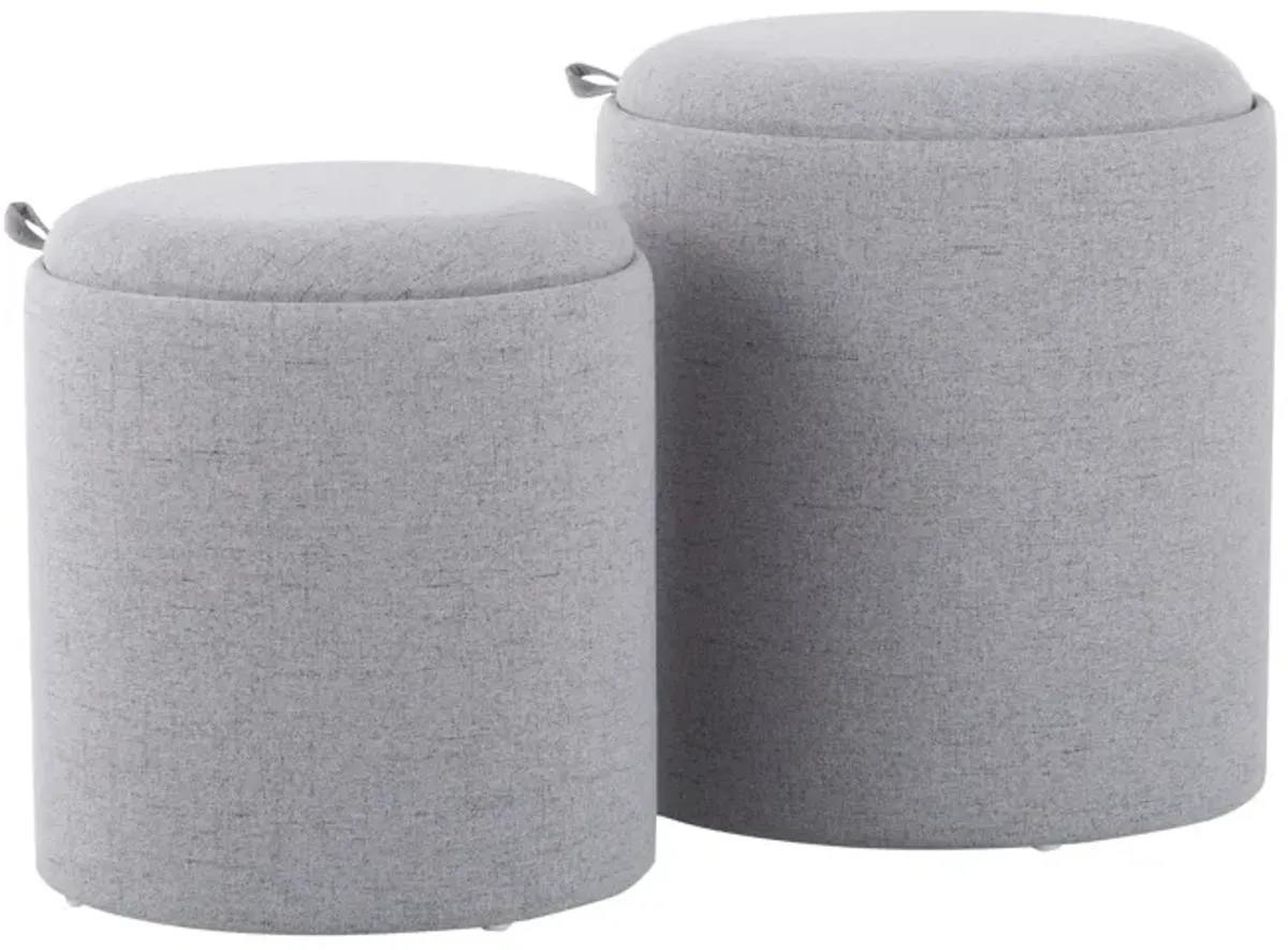 Tray - Contemporary Nesting Ottoman Set