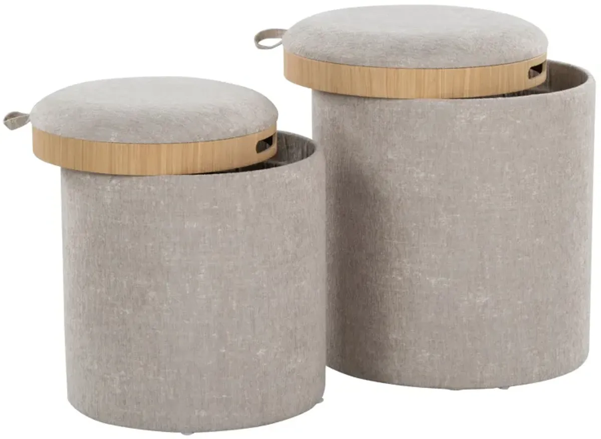 Tray - Contemporary Nesting Ottoman Set