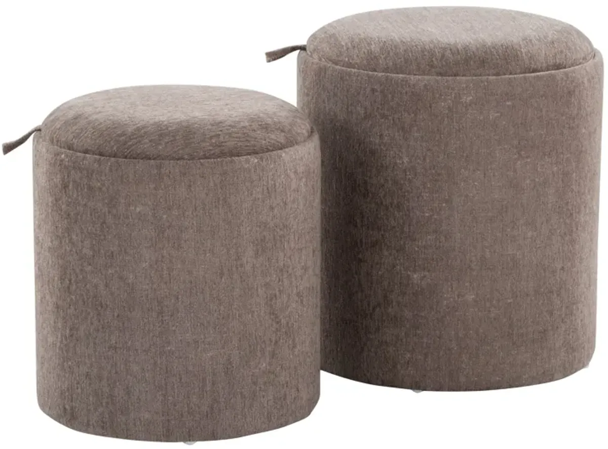 Tray - Contemporary Nesting Ottoman Set