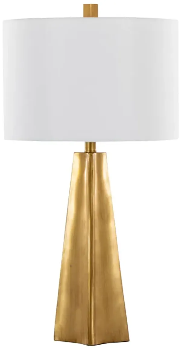 Pompeii - Contemporary Table Lamp - Gold / White