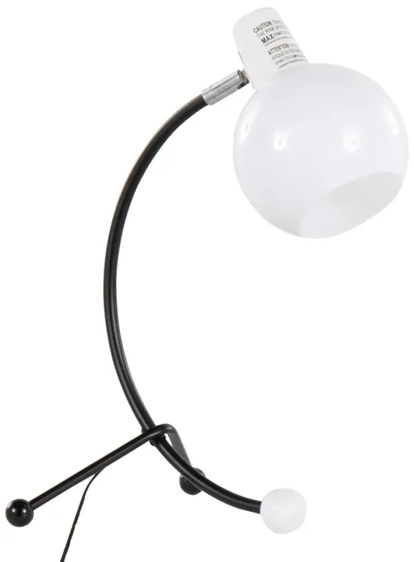 Eileen - Contemporary Task Lamp - Black / White