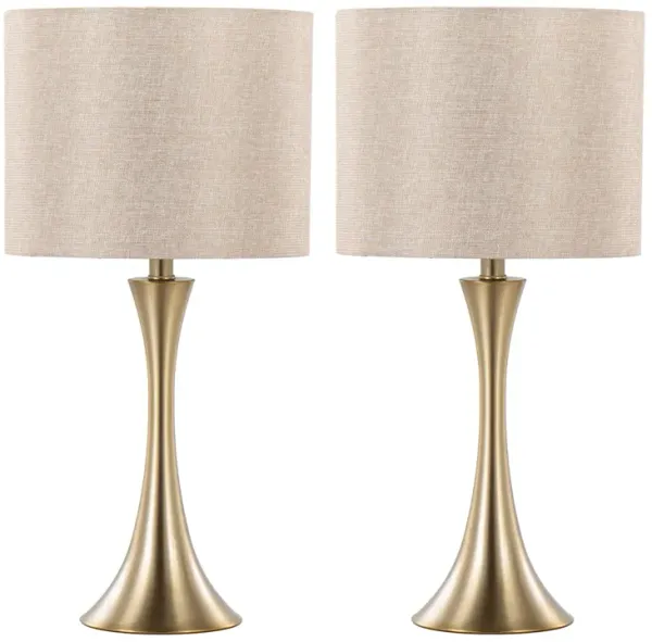 Lenuxe - Contemporary & Modern Design Table Lamp (Set of 2)