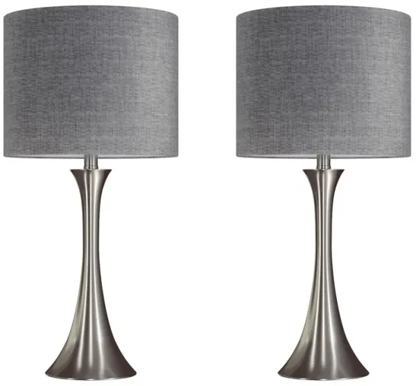 Lenuxe - Contemporary Semi Gloss Table Lamp (Set of 2)