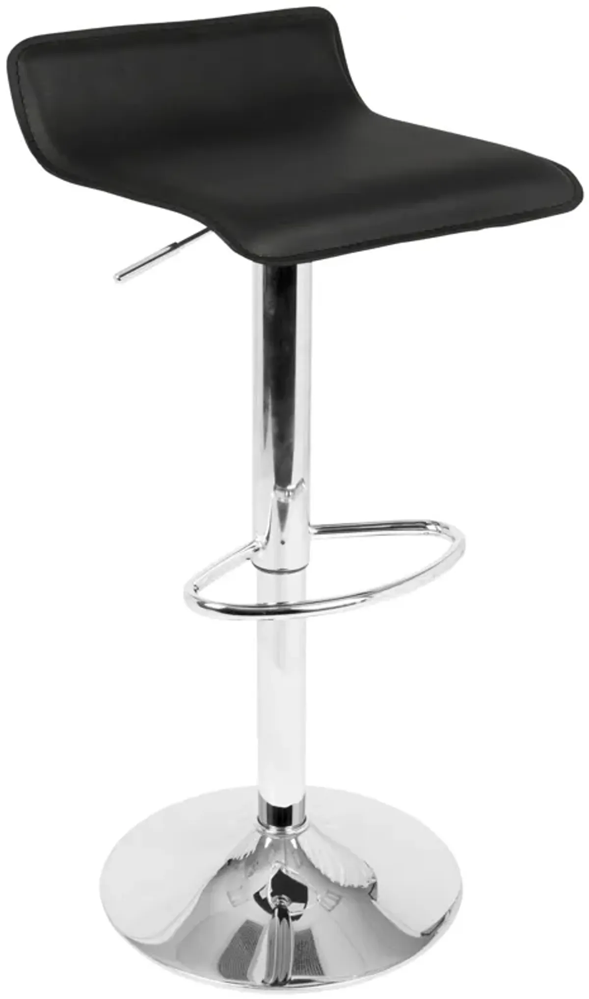 Ale - 3 Piece Bar Set Bistro Round Contemporary Adjustable Oval Footrest