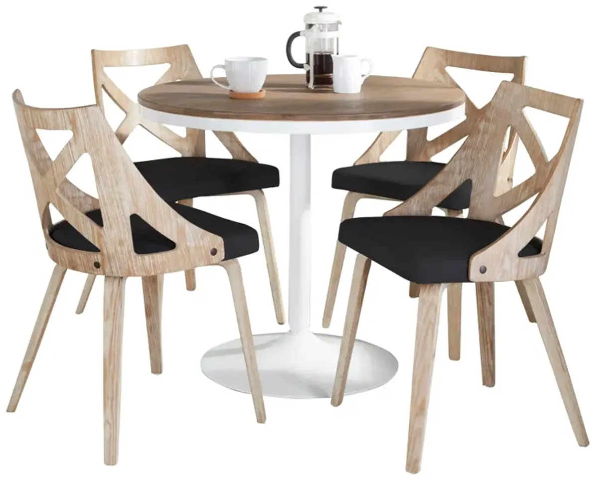 Dakota Charlotte - 5 Piece Dining Set Contemporary