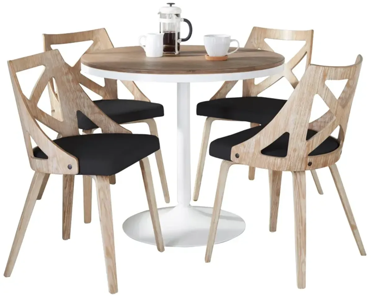 Dakota Charlotte - 5 Piece Dining Set Contemporary