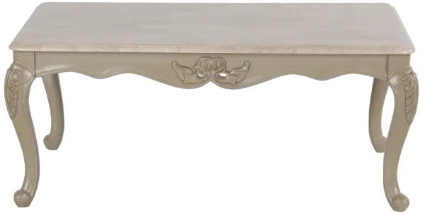 3 Piece Coffee Table Set with Real Marble Tabletops