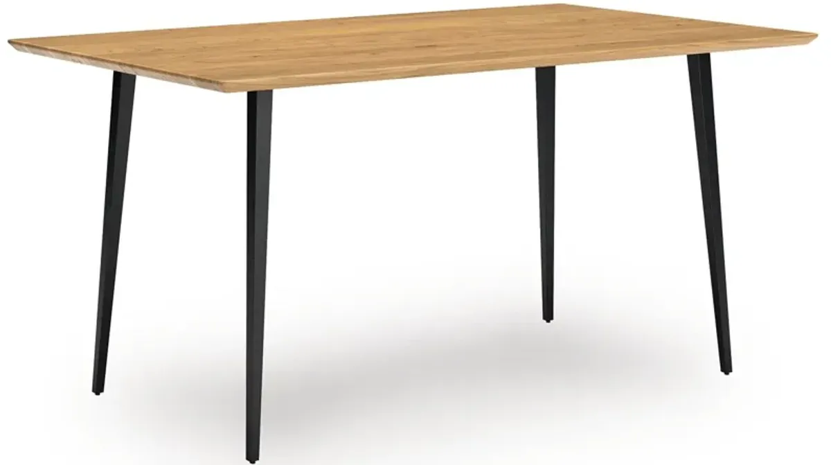 Gretlynn - Rectangular Dining Room Table - Black / Natural
