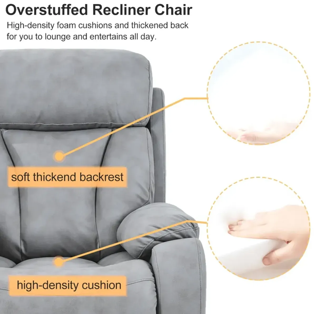 Lift Chair Recliner For Elderly Power Remote Control Recliner Sofa Relax Soft Chair Anti-Skid Australia Cashmere Fabric Furniture Living Room