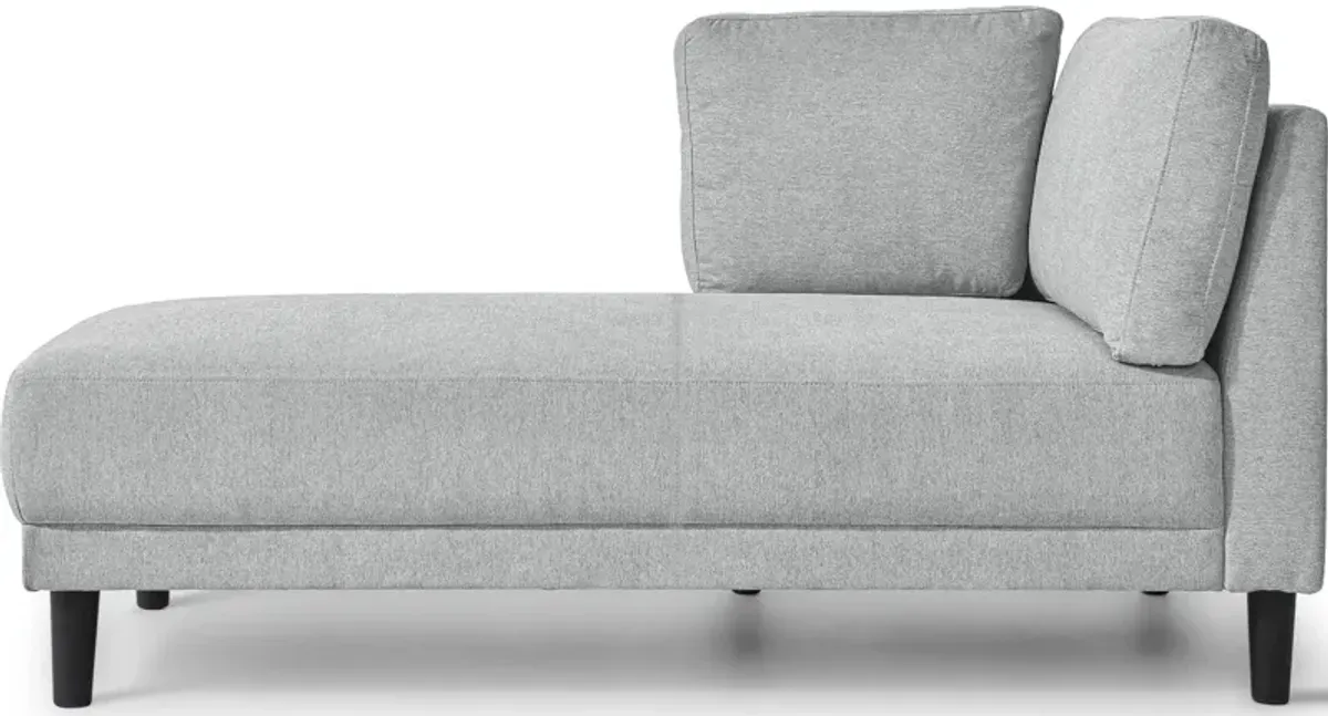 Mid-Century Modern Linen Corner Lounge Chair, Upholstered Indoor Chaise Lounge, Sleeper Sofa