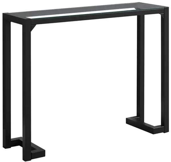 Accent Console Table For Entryway Contemporary - Black