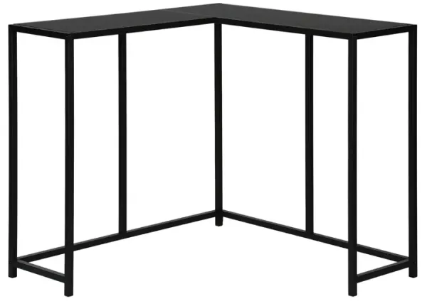 Corner Accent Console Table For Entryway, Contemporary & Modern - Black