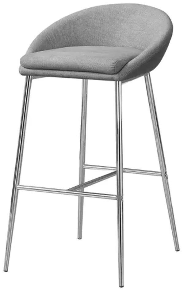 Bar Stool, Bar Height, Contemporary & Modern (Set of 2) - Gray