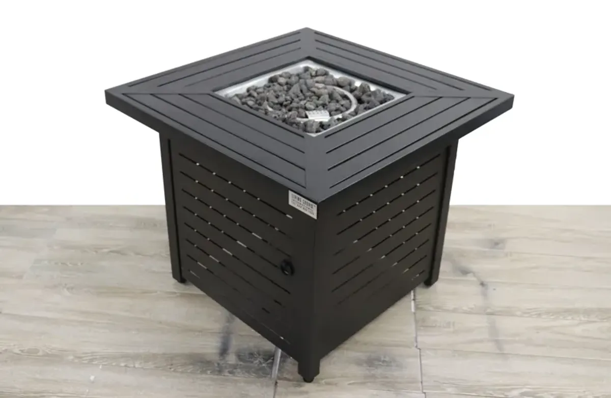 Propane & Gas Fire Pit Table - Black