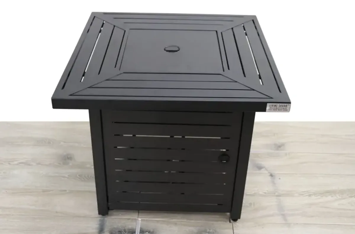 Propane & Gas Fire Pit Table - Black