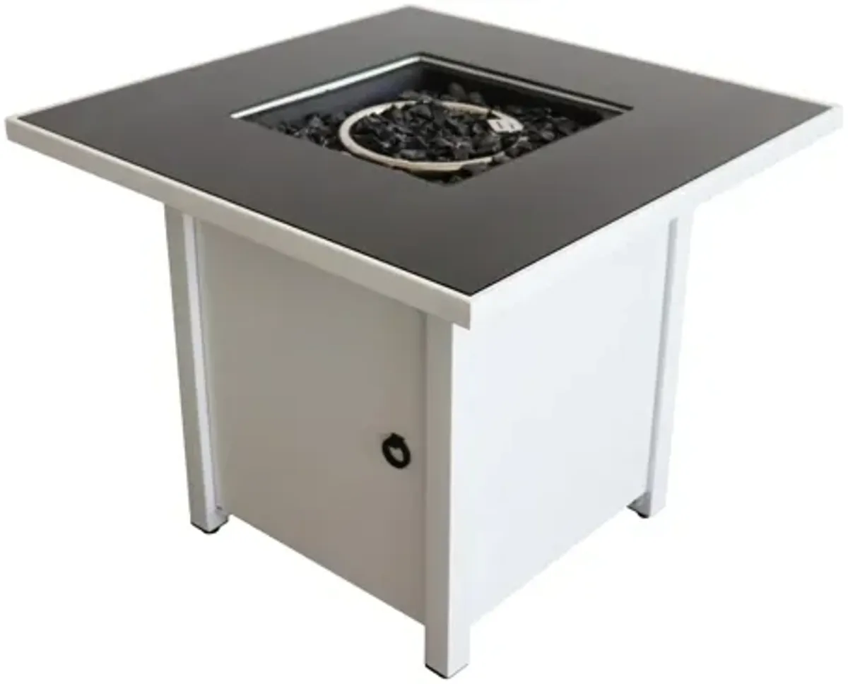 Propane / Gas Firepit Table - White