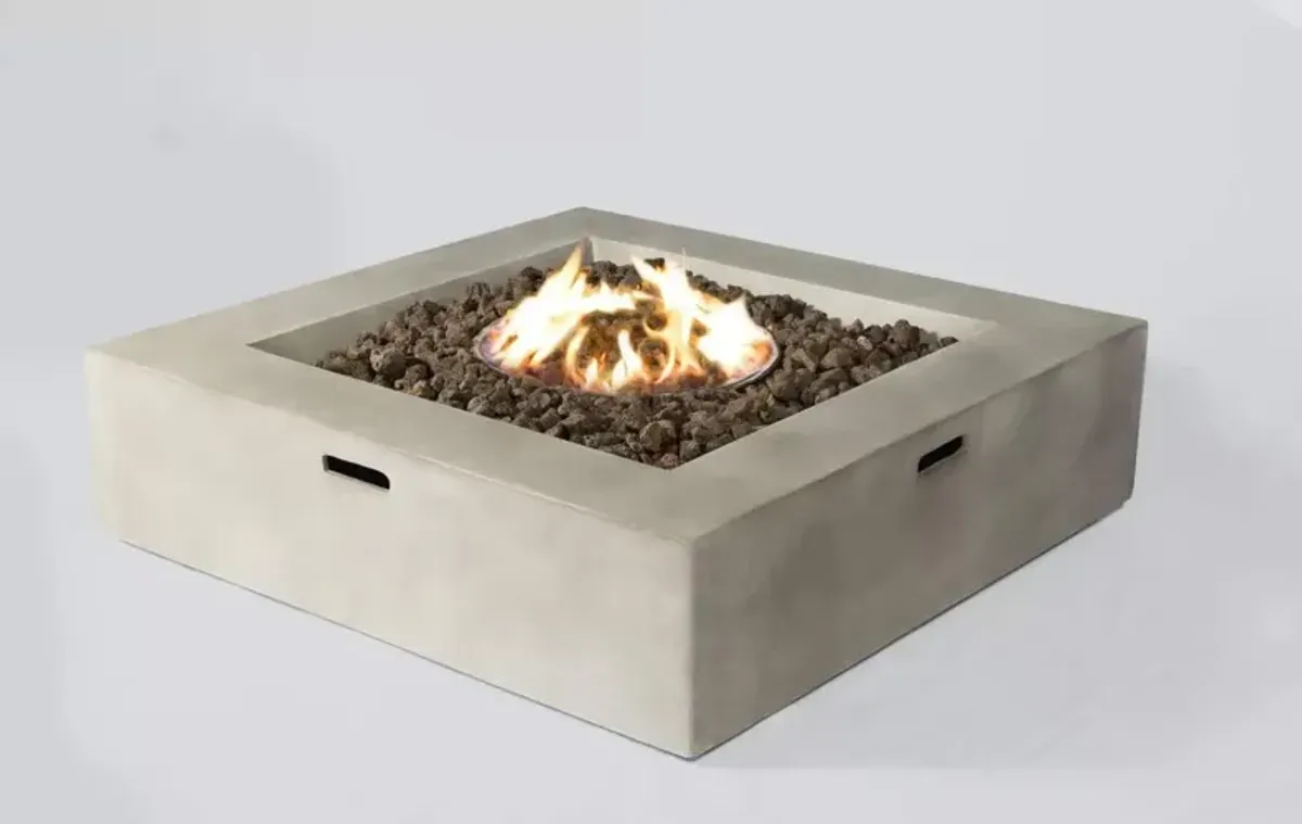 Outdoor Fire Pit Table - Natural / Gray