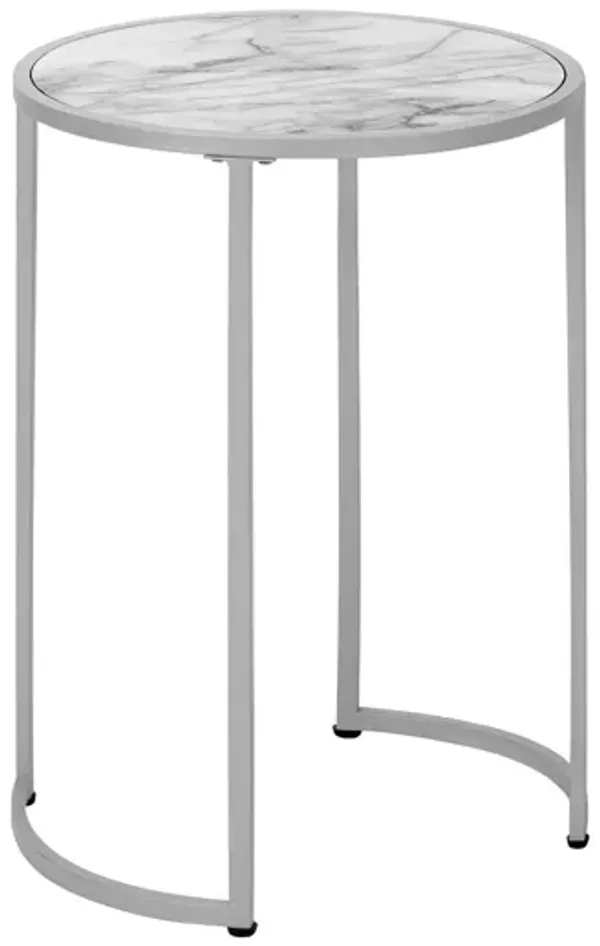 Round Accent Side Table, Contemporary & Modern