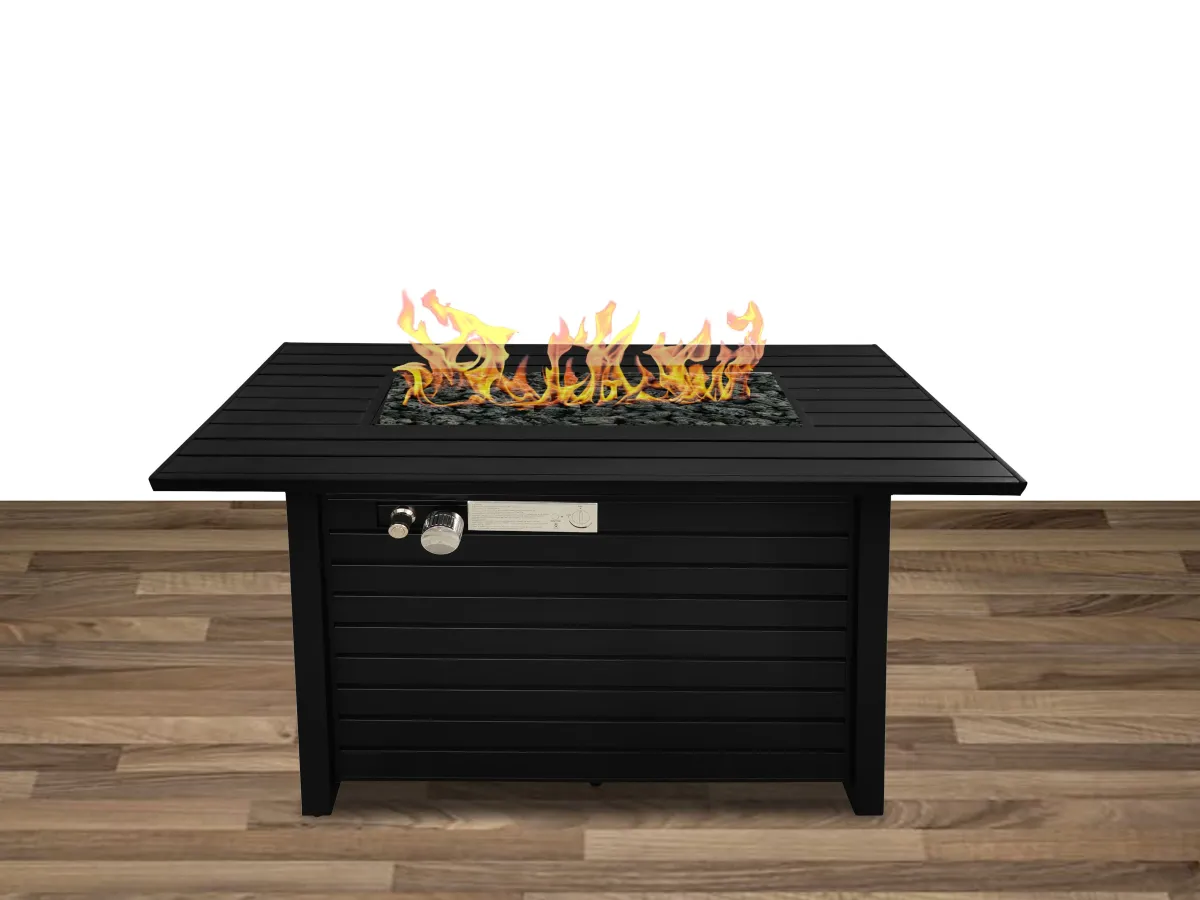 Propane / Gas Outdoor Fire Pit Table With Lid