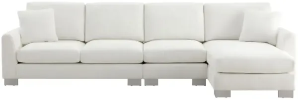 Modern Oversized Sectional Sofa, L-Shaped Luxury Couch Set With 2 Free Pillows, 5 Seat Chenille Indoor Furniture With Chaise For Living Room