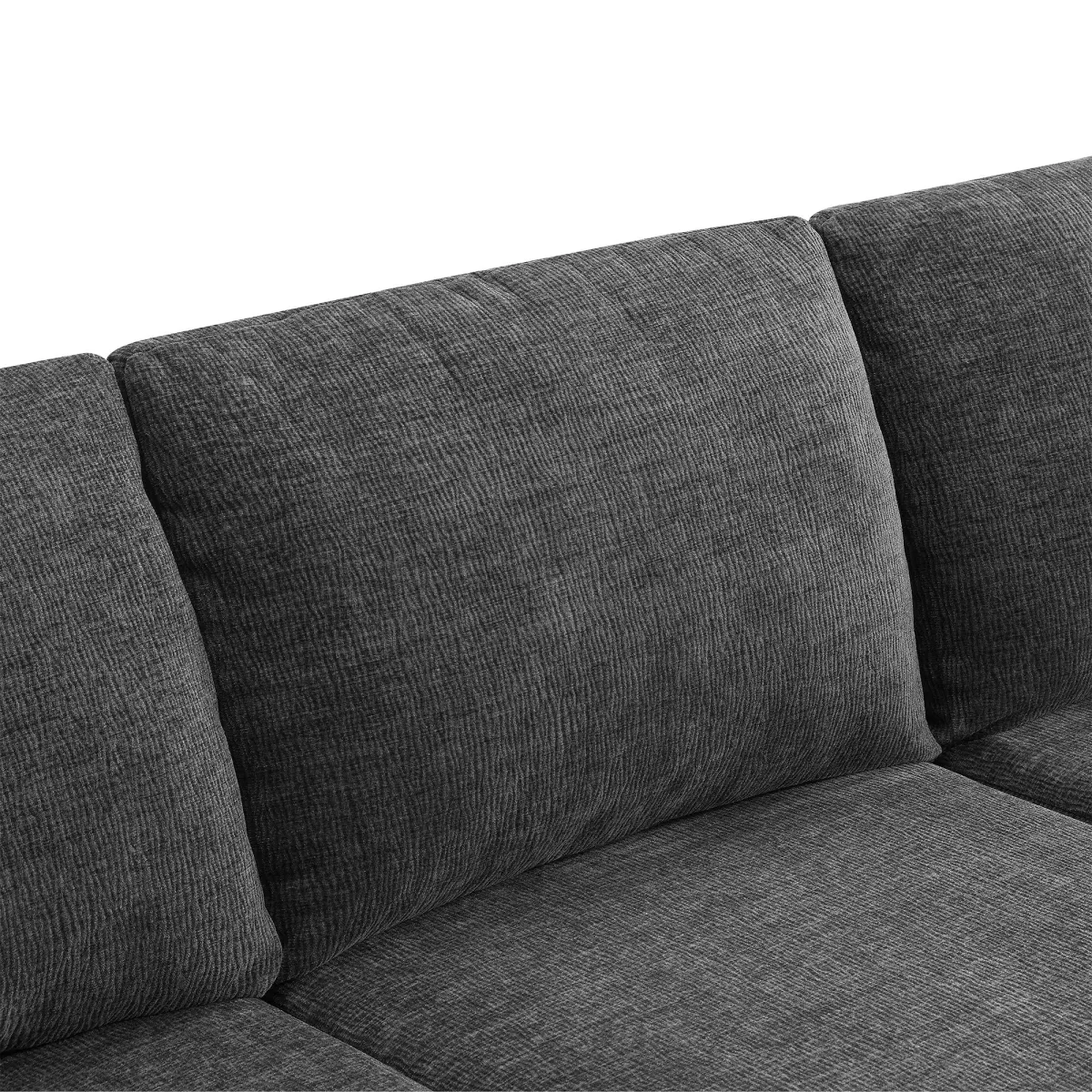 Modular U-Shaped Sectional Sofa, Luxury Chenille Floor Couch Set, Upholstered Indoor Furniture, Foam - Filled Sleeper Sofa Bed For Living Room, Bedroom, Free Combination