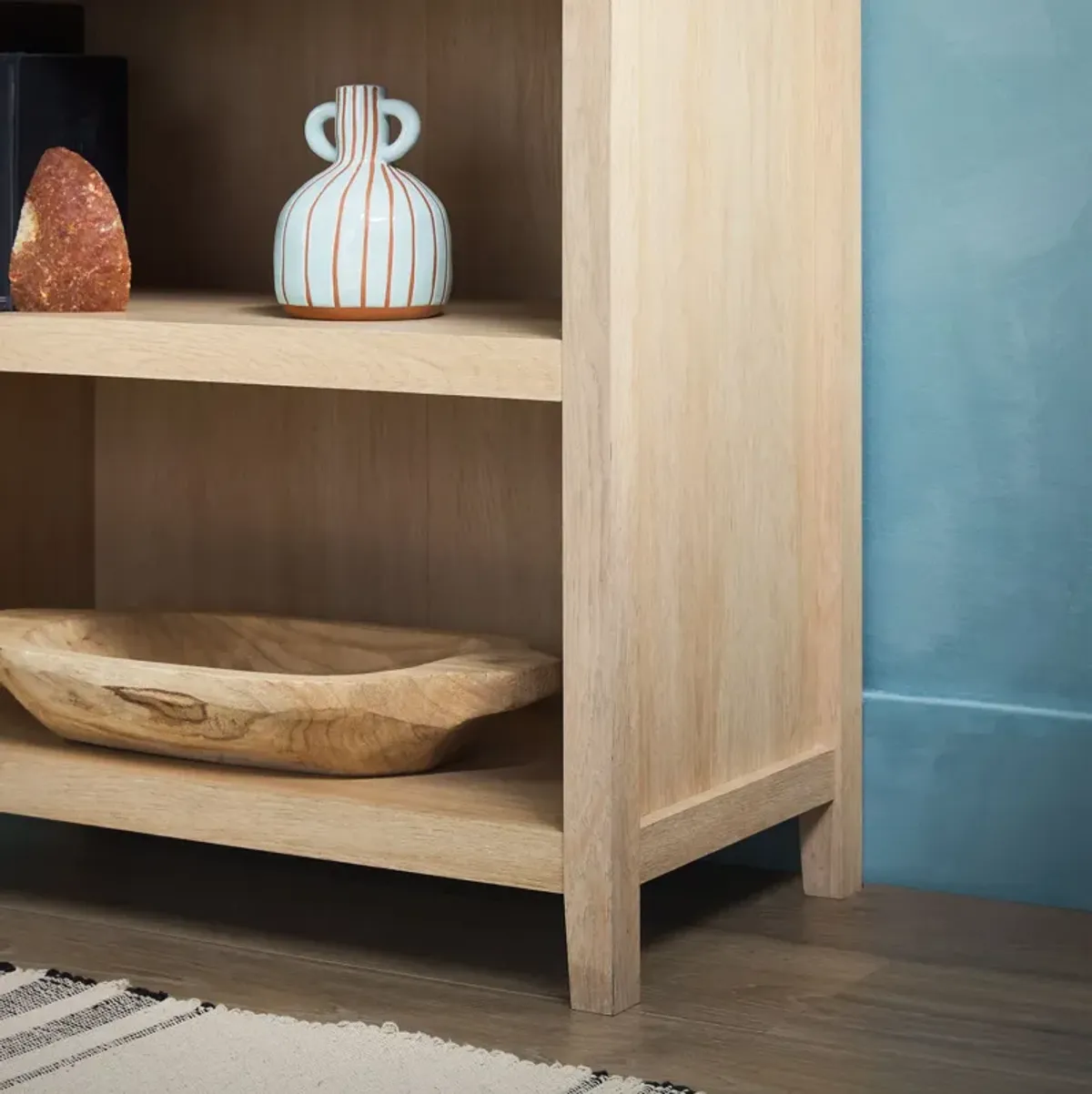 Modern 5 Shelf Open Arched Bookshelf