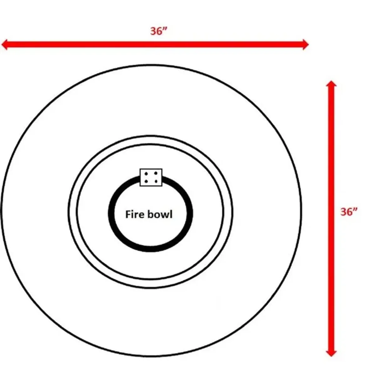 Reinforced - Outdoor Fire Pit Table