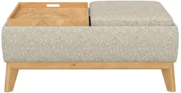 Revel - Reversible Tray Ottoman - Tan