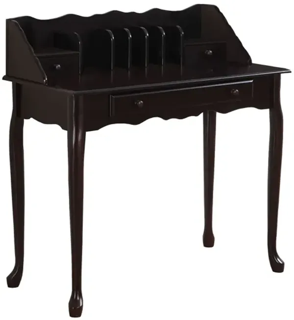 Computer Desk For Home Office, Laptop, Storage Drawers, Traditional - Cherry