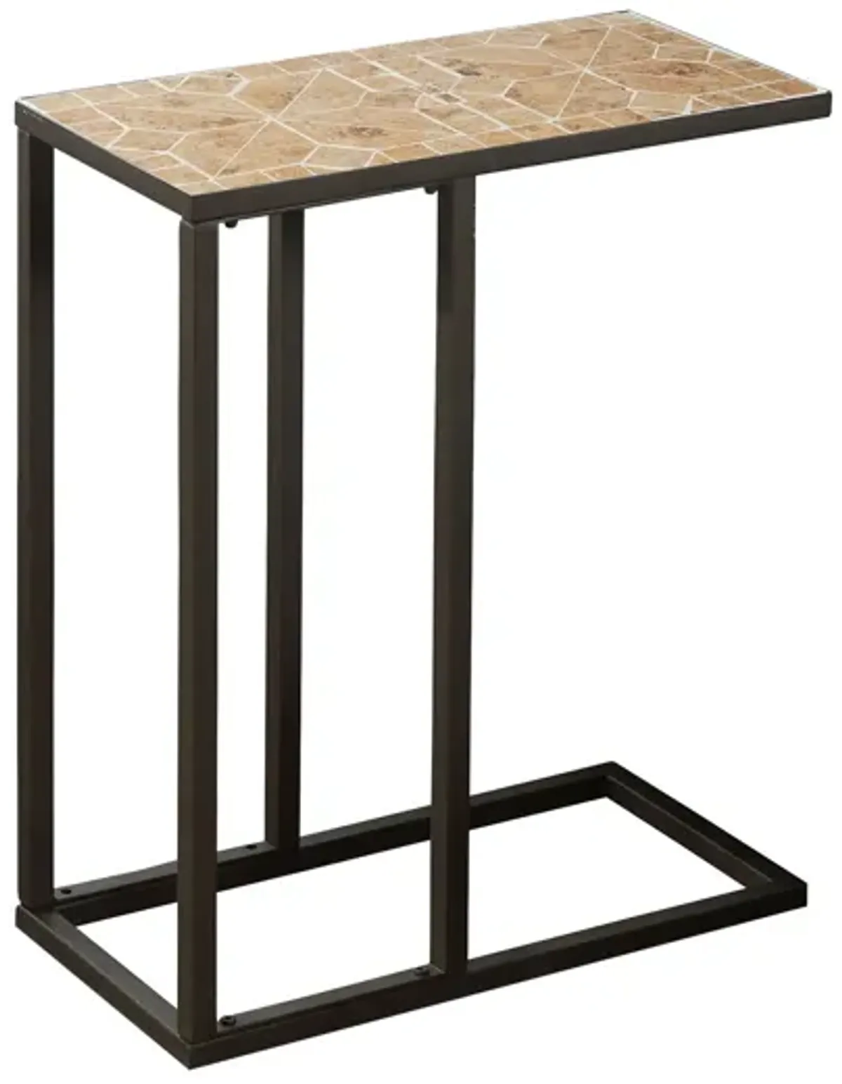 Accent Table, C - Shaped, Transitional - Brown