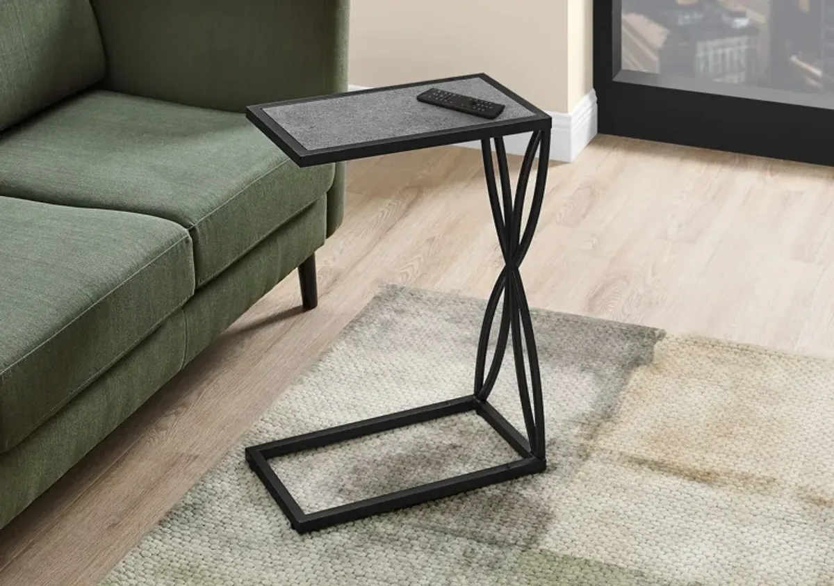 Accent Table C - Shaped, Modern - Gray