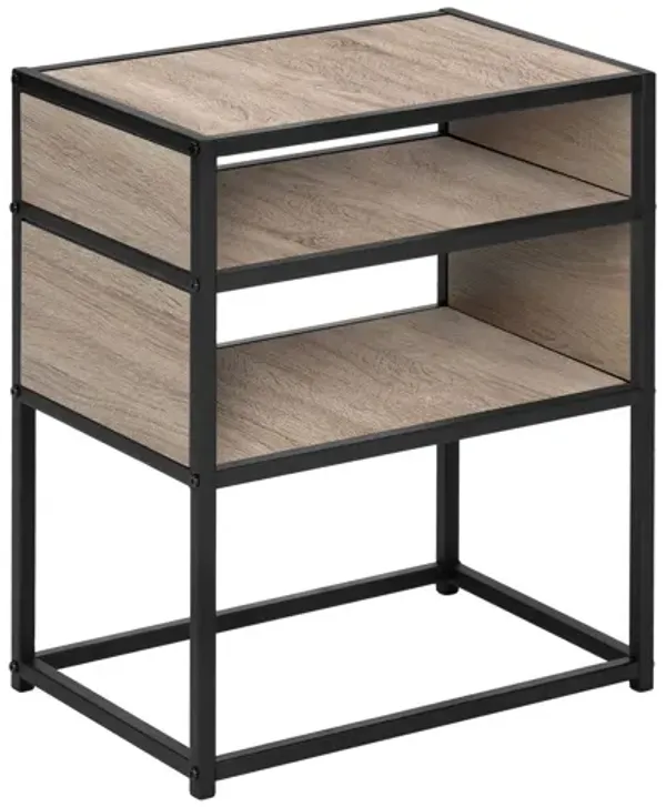 Accent Table, Side Modern - Taupe