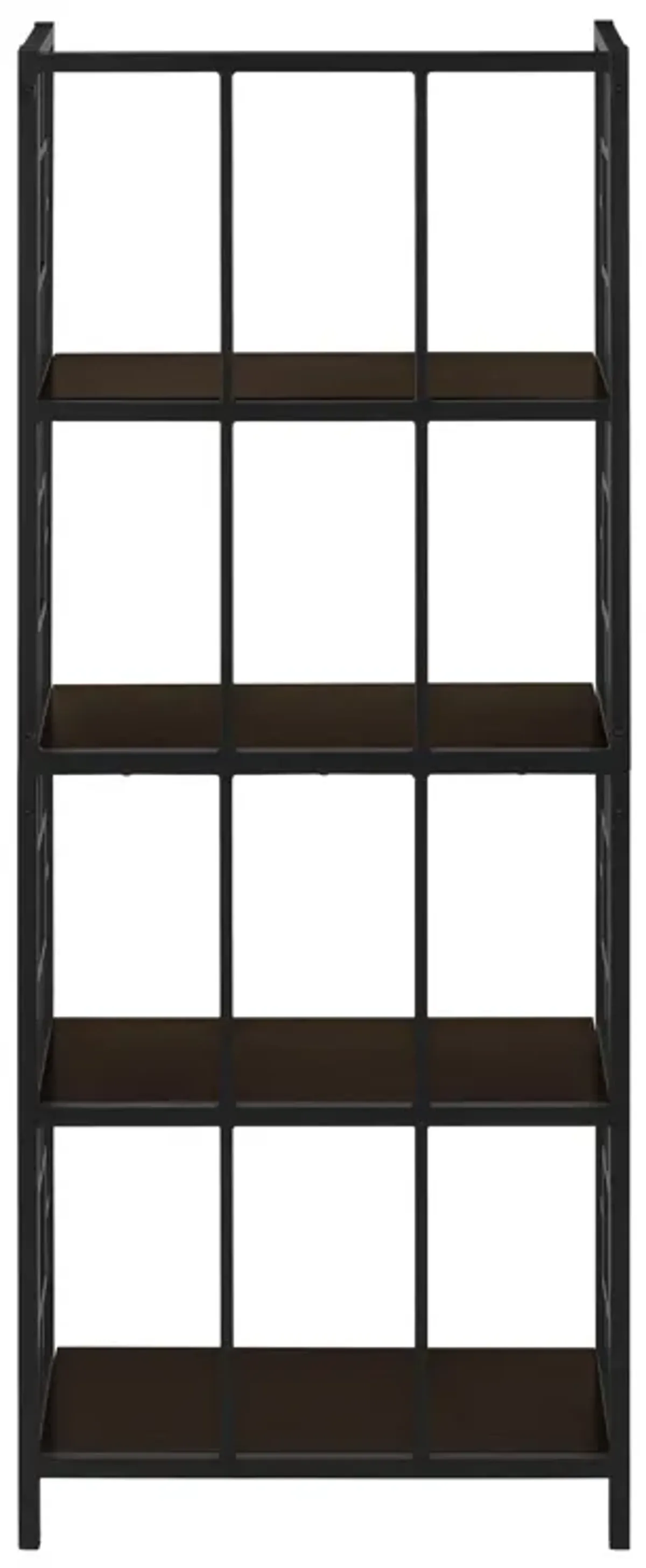 Bookshelf, Bookcase, Etagere, 4 Tier, For Office, Contemporary & Modern - Espresso