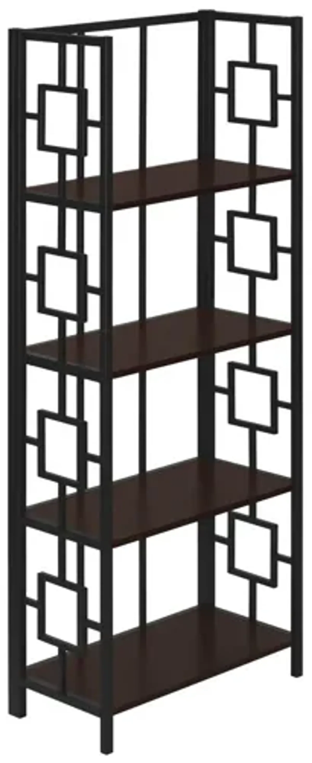 Bookshelf, Bookcase, Etagere, 4 Tier, For Office, Contemporary & Modern - Espresso