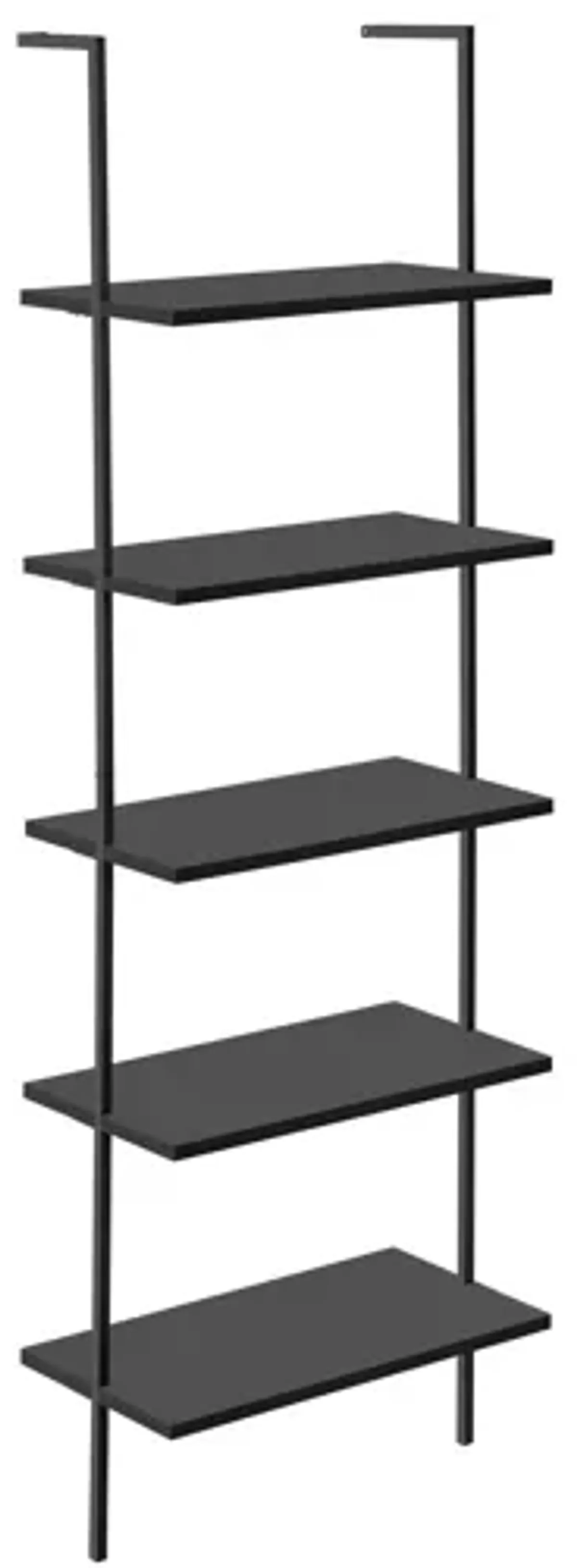 Bookshelf, Bookcase, Etagere, Ladder, 5 Tier, For Office, Contemporary & Modern - Black