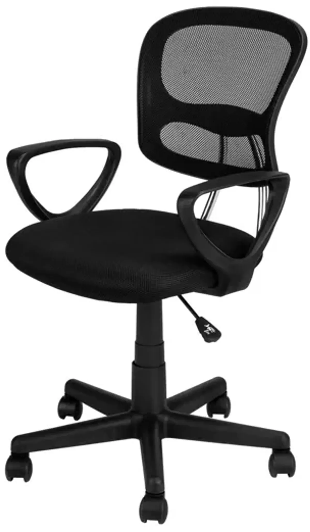 Office Chair, Adjustable Height, Swivel, Ergonomic, Armrests, Mesh, Contemporary / Modern - Black