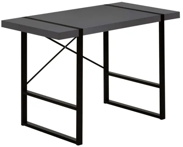 Computer Desk For Home Office, Laptop, Modern Convenient Design - Gray