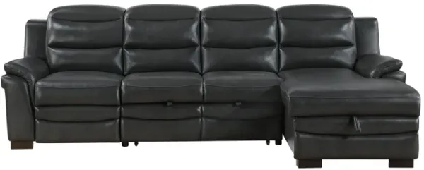 Coco - Blanche Sofa Bed With USB - Dark Gray