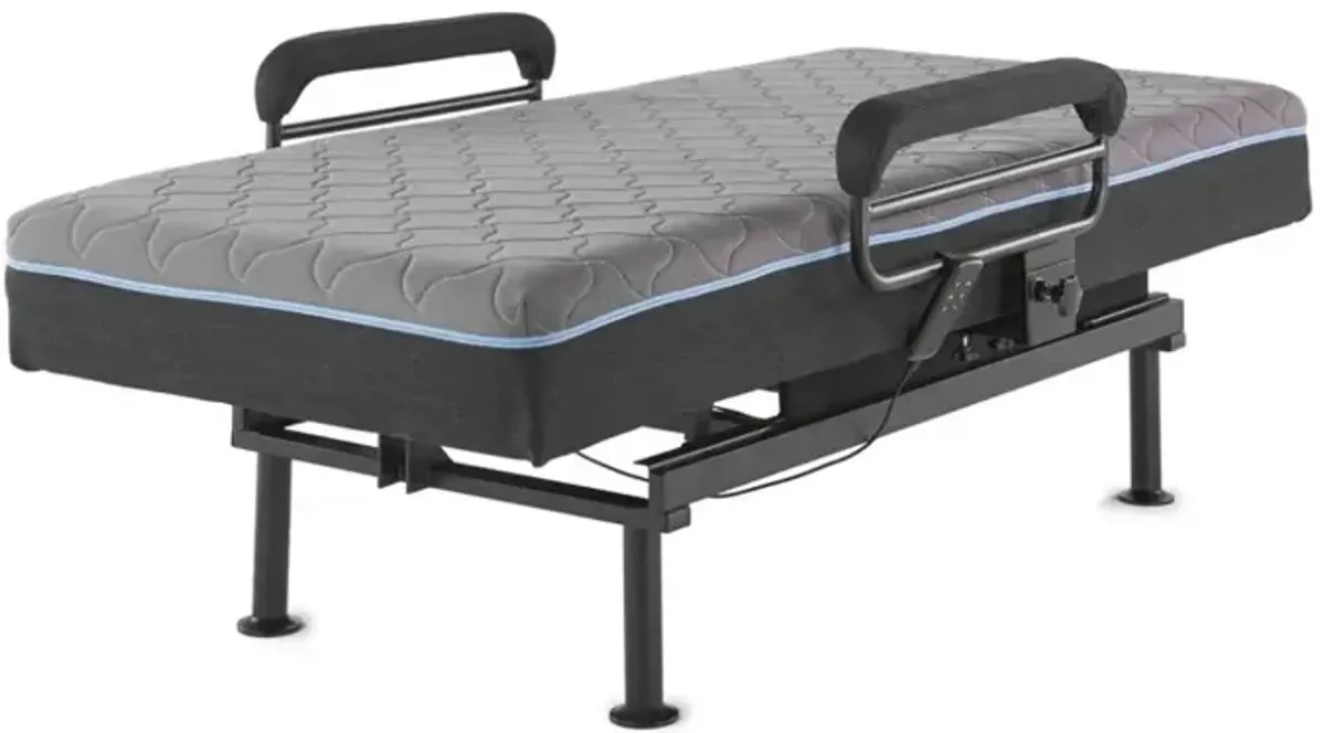 Adjustable Sleep To Stand Bed With Convenient Lift Assist Txl - Blue